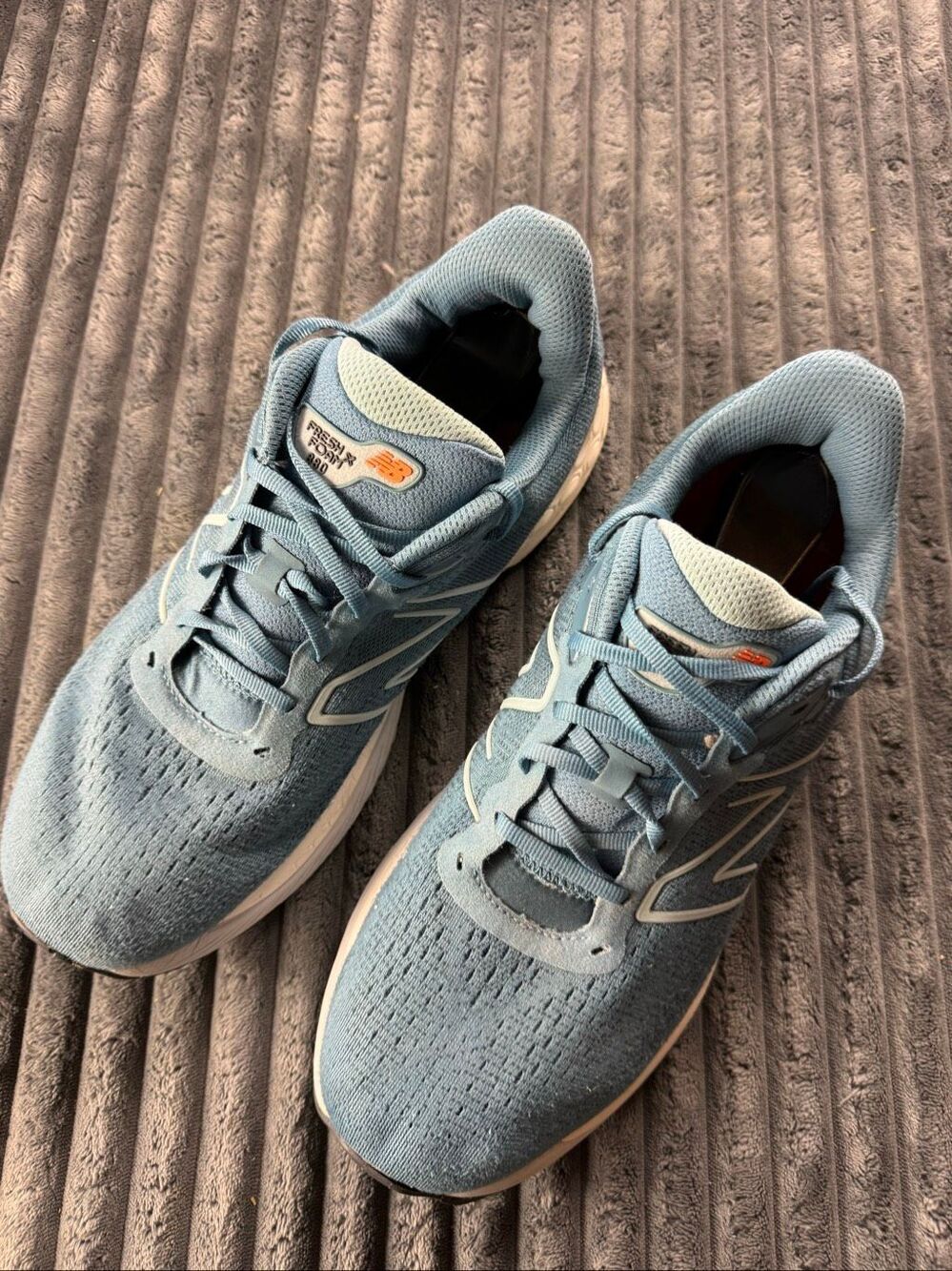 New Balance Mens 880 Fresh Foam Spring Tide Blue Orange Running Shoes Size 12.5